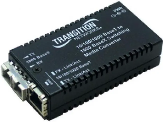Alt view image 2 of 7 - TRANSITION NETWORKS M/GE-PSW-LX-01-NA 10/100/1000BTX TO 1000BLX