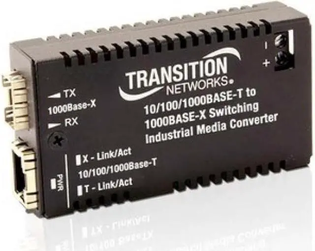 Alt view image 5 of 6 - Transition Networks Hardened Mini 10/100/1000 Bridging Media Converter