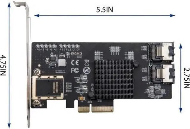 Alt view image 12 of 14 - SYBA SIPEX40137 8 Port SATA III PCI-e x4 Controller Card - Dual SFF-8087 Interface Marvell 9215 Chipset