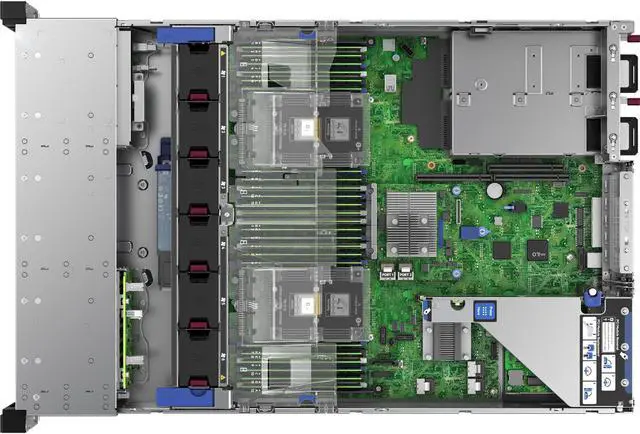 Alt view image 3 of 7 - HPE ProLiant DL380 Gen10 Server with One Intel Xeon Silver 4215R Processor, 32 GB Dual Rank Memory, 8 Small Form Factor Drive Bays, One HPE Ethernet 10Gb 2-port 562FLR-SFP+ Adapter