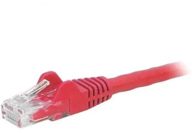 Alt view image 4 of 7 - StarTech N6PATCH14RD 14 Ft Red Cat6 / Cat 6 Snagless Ethernet Patch Cable 14Ft - Patch Cable - Rj-45 (M) To Rj-45 (M) - 14 Ft - Utp - Cat 6 - Molded, Snagless - Red