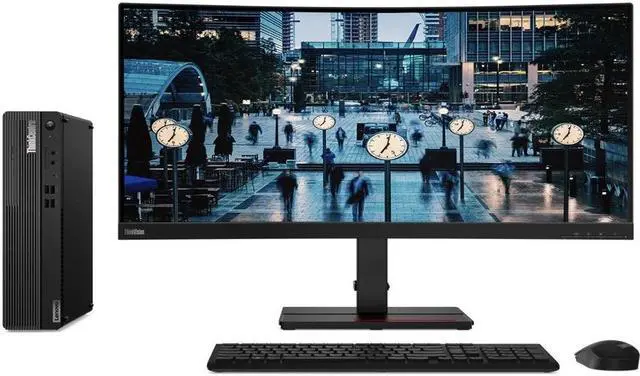 Alt view image 4 of 20 - Lenovo ThinkCentre M720e 11DC0036US Desktop Computer - Intel Core i5 10th Gen i5-10400 Hexa-core (6 Core) 2.90 GHz - 16 GB RAM DDR4 SDRAM - 256 GB SSD - Small Form Factor - Black - Windows 10 Pro 64-b