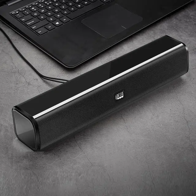 Alt view image 6 of 20 - Adesso Speaker Xtream S5 USB Sound Bar Speaker 5Wx2 4ohm 160hz18khz 6ft RTL