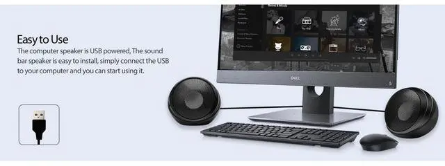 Alt view image 6 of 10 - Adesso Xtream S4 USB-Powered Desktop Computer Speaker 5W x 2 XTREAMS4
