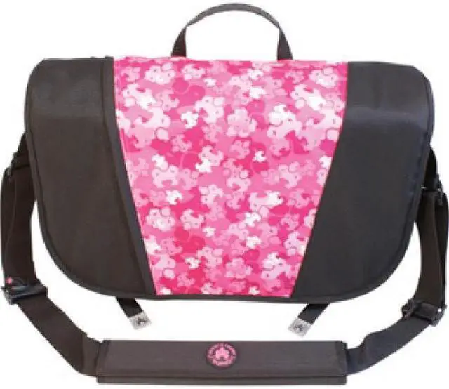 Alt view image 16 of 19 - Sumo - Messenger Bag - 15.6" or 16" screens - Black/Pink