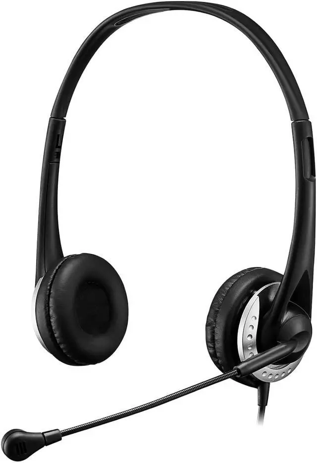 Alt view image 7 of 20 - Adesso Xtream P2 USB Wired Multimedia Headset with Microphone Binaural Over the Head Black XTREAMP2