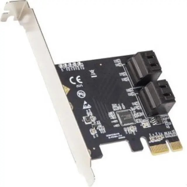 Alt view image 6 of 20 - 4 Port SATA III PCI-e 3.0 x1 Card Non-Raid with Low Profile Bracket