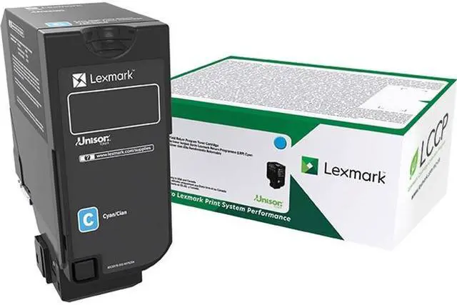 Alt view image 3 of 8 - Lexmark 74C0HCG TAA High Yield Return Program Toner Cartridge - Cyan