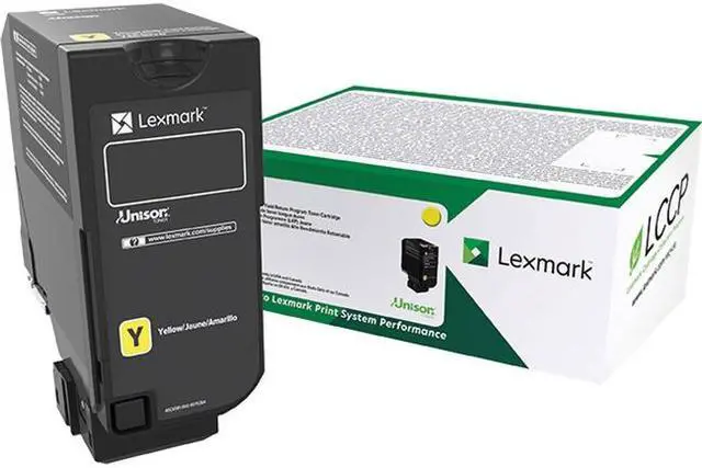 Alt view image 4 of 7 - Lexmark - 74C0HYG - Lexmark Original Toner Cartridge - Yellow - Laser - High Yield - 12000 Pages - 1 Each