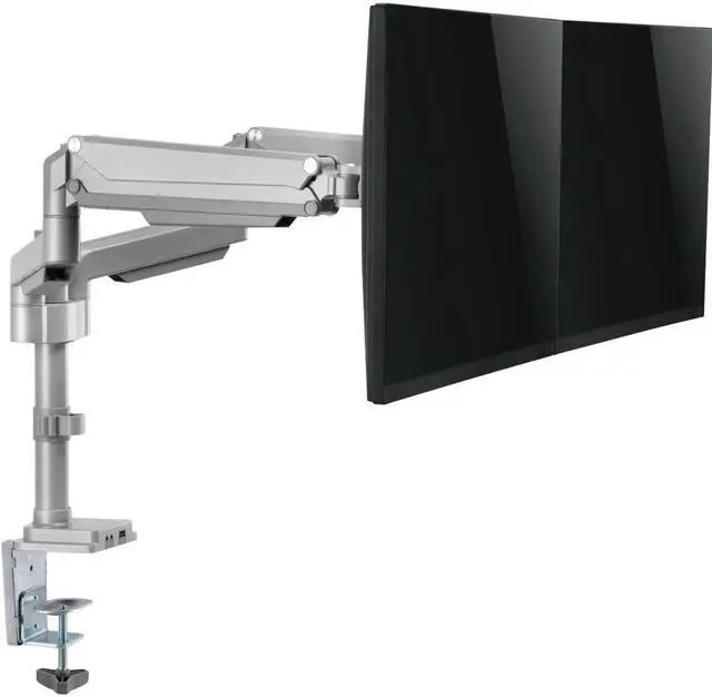 Alt view image 3 of 18 - Tripp Lite Flex-Arm DDR1732DAL Desk Mount for Monitor, HDTV, Workstation, TV, Flat Panel Display - Silver - 2 Display(s) Supported32" Screen Support - 19.84 lb Load Capacity - 75 x 75, 100 x 100