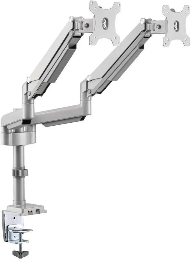 Alt view image 4 of 18 - Tripp Lite Flex-Arm DDR1732DAL Desk Mount for Monitor, HDTV, Workstation, TV, Flat Panel Display - Silver - 2 Display(s) Supported32" Screen Support - 19.84 lb Load Capacity - 75 x 75, 100 x 100
