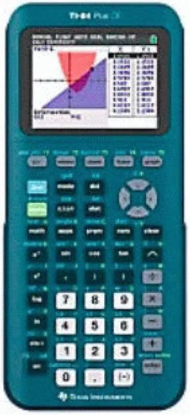 Alt view image 2 of 2 - Texas Instruments TI-84 Plus CE Handheld Graphing Calculator, Teal, 84PLCE/TBL/1L1/AS
