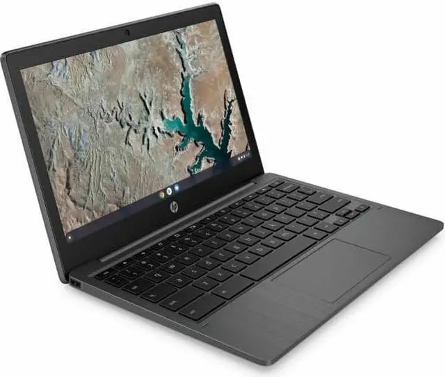 Alt view image 4 of 12 - HP Chromebook 11a-na0040nr 11.6-in HD Touch 4GB 32GB Ash Gray