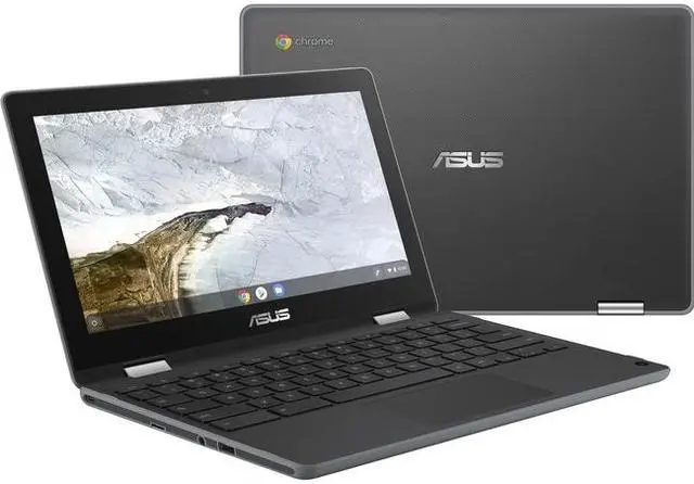 Alt view image 3 of 20 - ASUS Chromebook Flip C214MA-YB02T Chromebook Intel Celeron N4020 (1.10 GHz) 4 GB LPDDR4 Memory 32 GB eMMC 11.6" Touchscreen Chrome OS