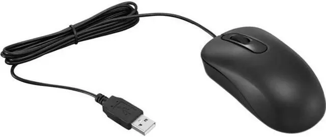 Alt view image 5 of 19 - Lenovo Basic Ambidextreous Optical 3 Buttons Wired USB Mouse Black 4Y51C68693
