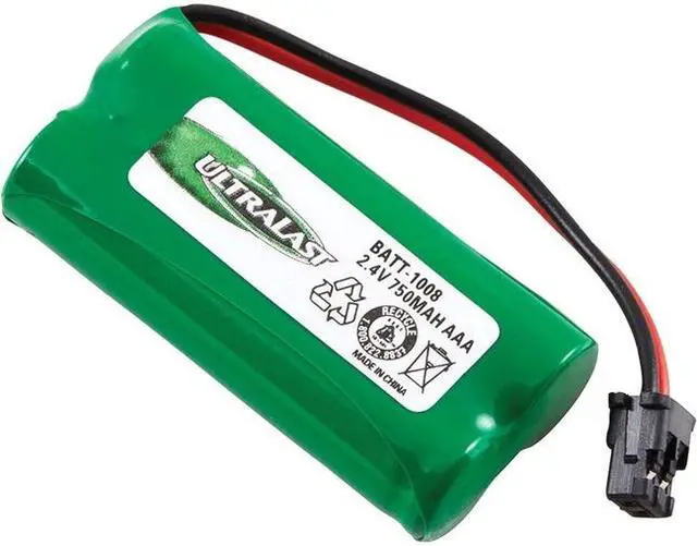 Alt view image 7 of 7 - Dantona 2.4V, 750mAh Uniden BT-1008 Equivalent Battery (BATT1008)