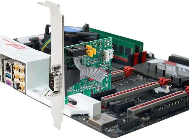Alt view image 4 of 14 - SIIG DP Cyber RS-232 1S PCIe Card 250Kbps JJE20611S1