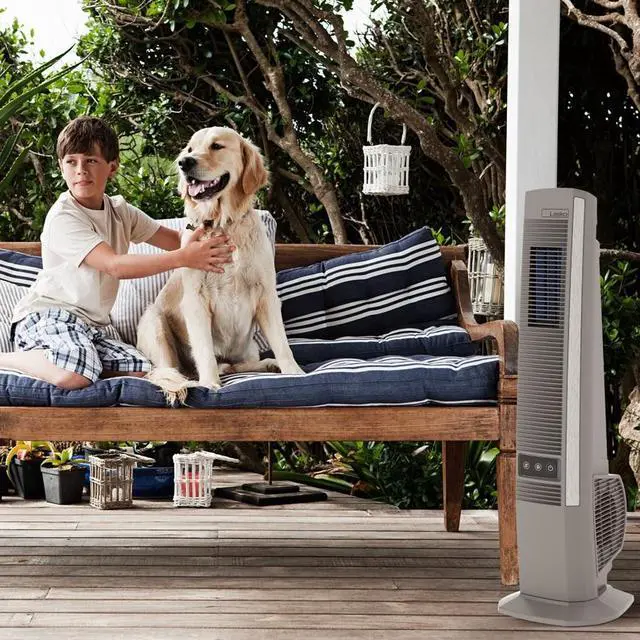 Alt view image 3 of 20 - Lasko YF202 Oscillating 42" Tower Fan