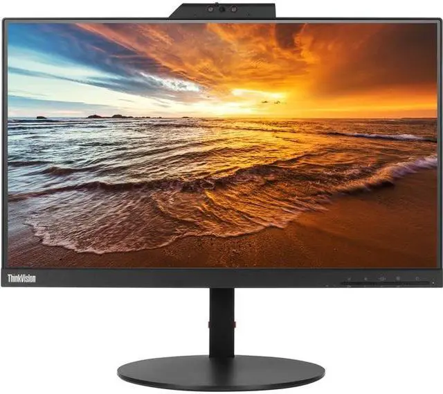 Alt view image 10 of 18 - Lenovo ThinkVision T22v-10 22" (21.5" Viewable) Full HD 1920 x 1080P 60Hz, 4ms IPS Monitor with Built-in Speakers, Webcam and Height Adjustable Tilt, Pivot, Swivel