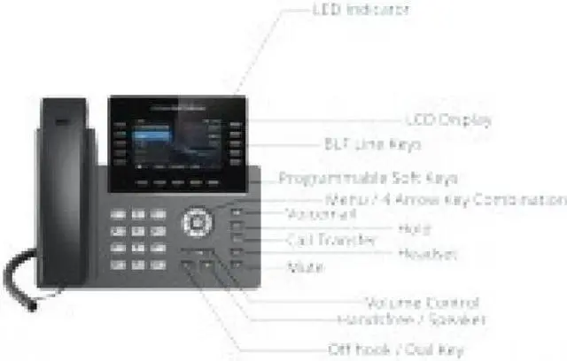 Alt view image 3 of 6 - Grandstream - GRP2615 - 10-line Carrier-grade Ip Phone Zero-touch Provisioning For Mass