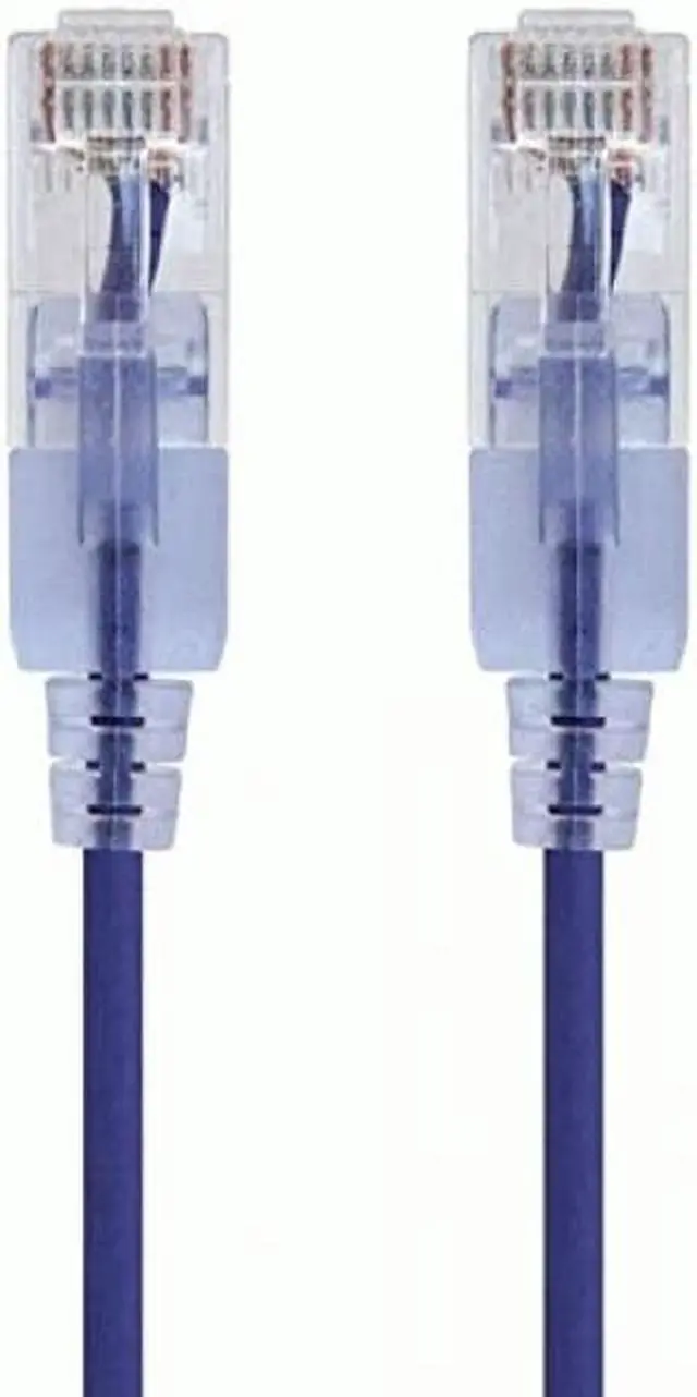 Alt view image 2 of 8 - Monoprice Cat6A Ethernet Patch Cable - 1 Feet - Purple (10 Pack) Snagless RJ45 550Mhz UTP Pure Bare Copper Wire 10G 30AWG - SlimRun Series
