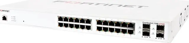 Alt view image 4 of 13 - Fortinet FortiSwitch 124E-FPOE 24 Port Layer 2 Gigabit Ethernet Switch - FS-124E-FPOE