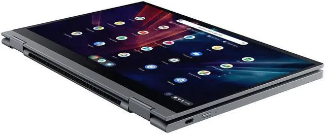Alt view image 6 of 16 - Samsung Galaxy Chromebook 2 XE530QDA-KB2US 13.3" Touchscreen 2 in 1 Chromebook - Full HD - 1920 x 1080 - Intel Celeron 5205U 1.90 GHz - 4 GB RAM - Mercury Gray - Chrome OS - Intel UHD Graphics -
