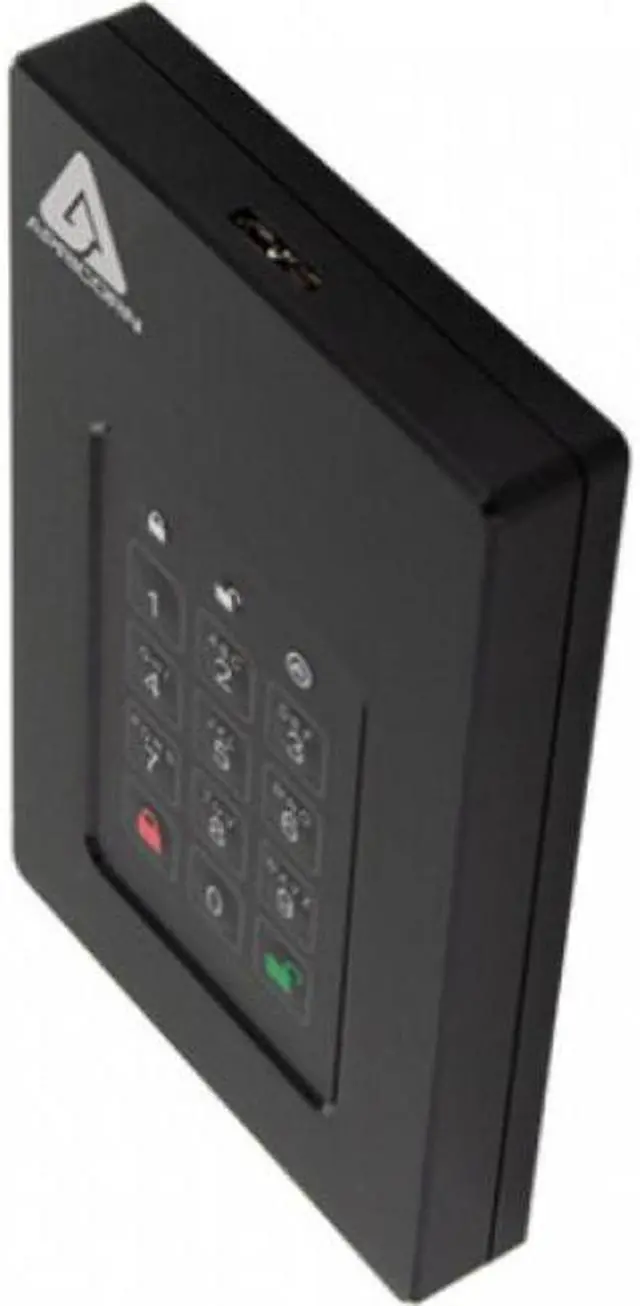 Alt view image 5 of 20 - Apricorn Aegis Fortress 4 TB Hard Drive - External - USB 3.0
