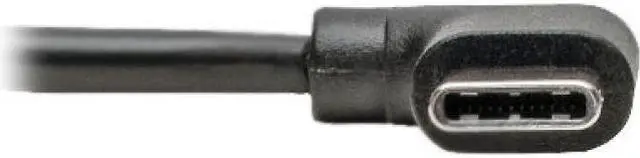 Alt view image 5 of 10 - Tripp Lite USB 2.0 USB A to USB C M/M Right-Angle Hi-Speed Cable U038006CRA