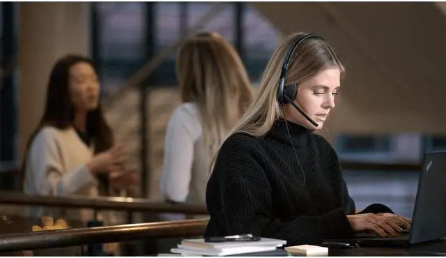 Alt view image 2 of 13 - EPOS | SENNHEISER ADAPT 135T USB-C II - Mono - USB Type C, Mini-phone (3.5mm) - Wired - On-ear - Monaural - Ear-cup - 7.58 ft Cable - Noise Canceling
