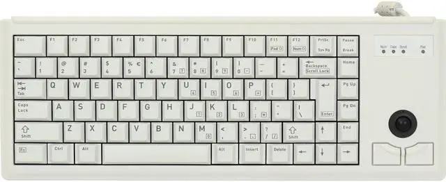 Alt view image 4 of 10 - Zf G84-4420Lpbeu-0 15-Ultraslim,Intl 83 Key Lay Optical Track Ball,Ps2,Grey