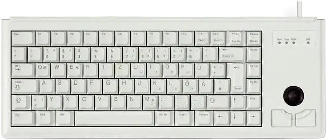 Alt view image 8 of 10 - Zf G84-4420Lpbeu-0 15-Ultraslim,Intl 83 Key Lay Optical Track Ball,Ps2,Grey