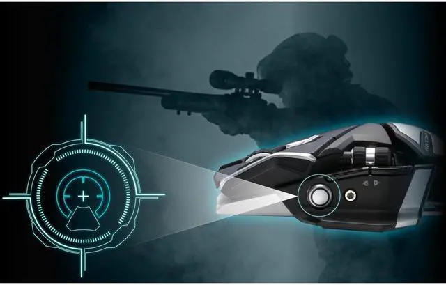 Alt view image 8 of 8 - Mad Catz The R.A.T. DWS Bluetooth Wireless 16000dpi Gaming Mouse PAW3335DB