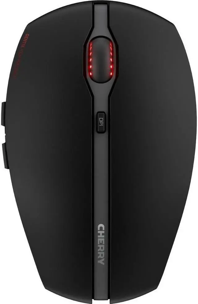Alt view image 3 of 14 - CHERRY GENTIX DESKTOP Wireless Desktop - USB Wireless RF 104 Key - English (US) - Black - USB Wireless RF Mouse - Optical - 2000 dpi - 6 Button - Scroll Wheel - Black - Multimedia, Windows Key Lock, B