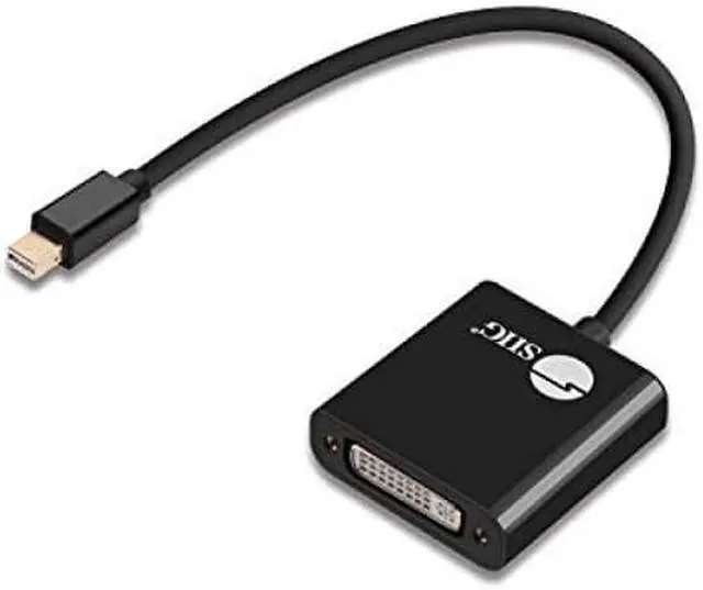 Alt view image 2 of 12 - SIIG Mini DisplayPort to DVI Active Adapter - 4K @30Hz Mini DP to DVI-D Single Link Thunderbolt 2 Eyefinity Compatible