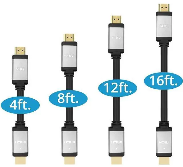 Alt view image 4 of 7 - SIIG 4' 8K High Speed HDMI Cable 48GBPS Bandwidth