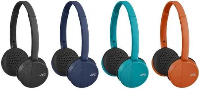 Alt view image 4 of 15 - JVC HA-S23W Headset - USB - Wireless - Bluetooth - 33 ft - 32 Ohm - 20 Hz - 20 kHz - On-ear - Black