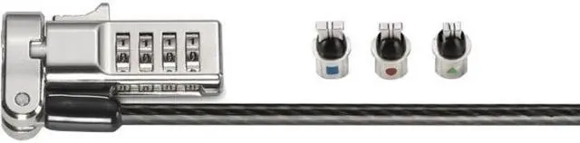 Alt view image 11 of 19 - Kensington 3-in-1 Combination Serialized Laptop Lock
