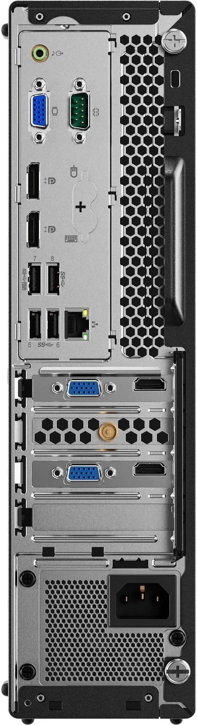 Alt view image 8 of 18 - Lenovo ThinkCentre M920s 10SJ004QUS Desktop Computer - Intel Core i5 9th Gen i5-9400 2.90 GHz - 8 GB RAM DDR4 SDRAM - 256 GB SSD - Small Form Factor - Black - Windows 10 Pro 64-bit - Intel UHD Graphic