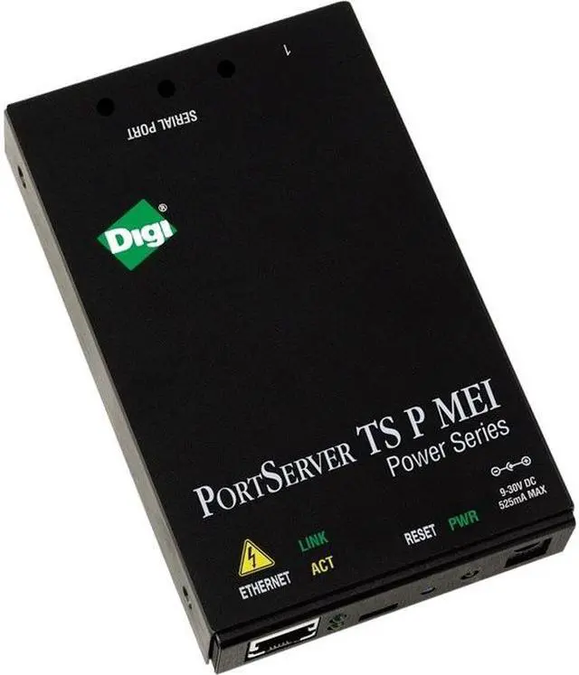 Alt view image 2 of 6 - Digi PortServer TS 4 P MEI (mid- and end-span PoE) (International) - 1 x Network (RJ-45) - 4 x Serial Port - 10/100Base-TX - Fast Ethernet