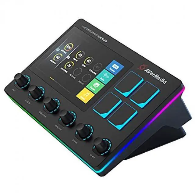 Main image of AVerMedia Live Streamer Nexus 6 Track Audio Mixer AX310