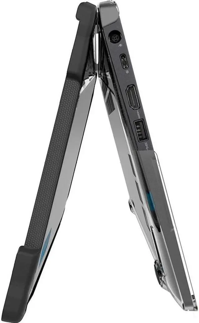 Alt view image 4 of 10 - Gumdrop 06D003 SlimTech For Dell Latitude 13 5310 2-in-1 - For Dell Notebook - Textured Grip - Black, Transparent - Frosted - Bump Resistant, Scratch Resistant, Scuff Resistant, Drop Resistant - ...