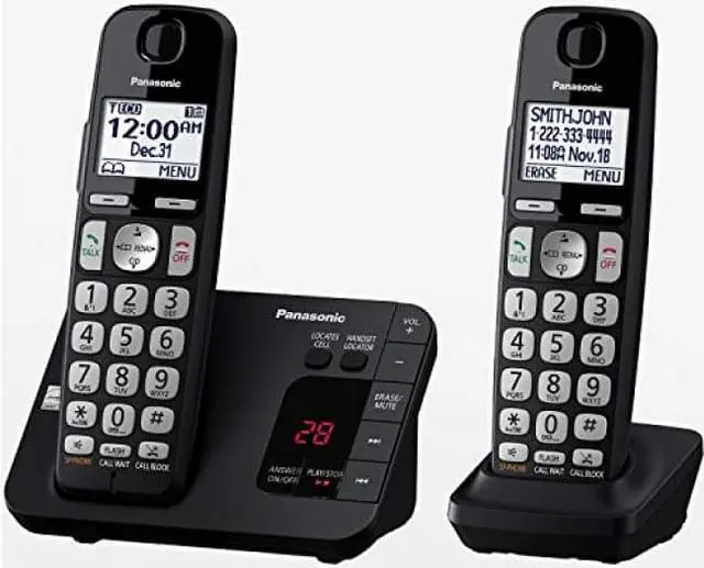 Alt view image 10 of 13 - PANASONIC CONSUMER KX-TGE432B 2HS Cordless Phone