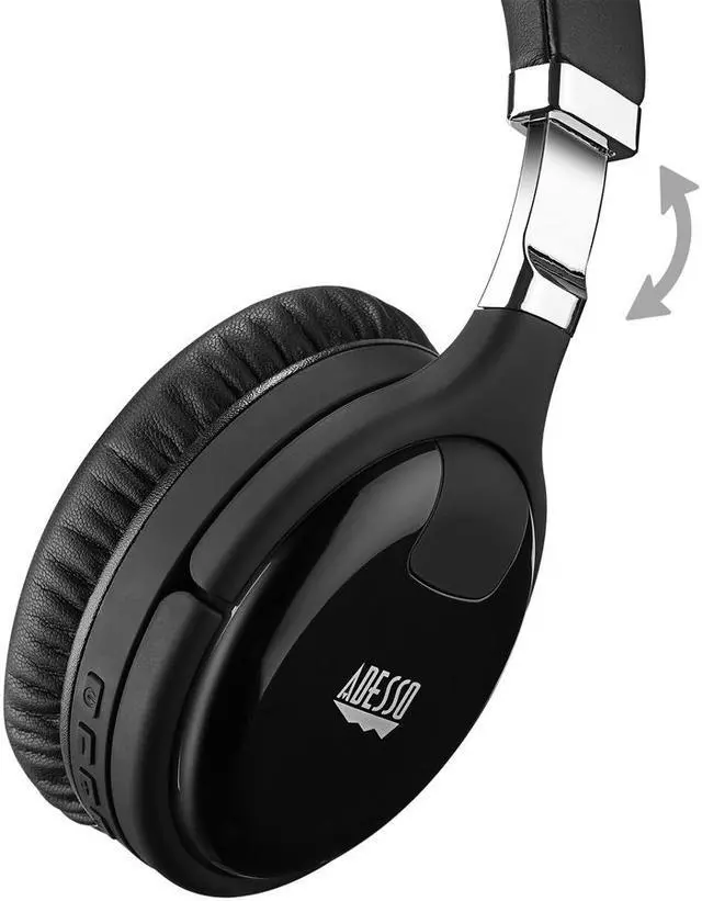 Alt view image 5 of 20 - Adesso Xtream Active Noise Canceling Bluetooth Gaming Headset Black (XTREAM P600)