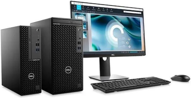 Alt view image 3 of 19 - Dell OptiPlex 3000 3080 Desktop Computer - Intel Core i5 10th Gen i5-10505 Hexa-core (6 Core) 3.20 GHz - 8 GB RAM DDR4 SDRAM - 256 GB NVMe M.2 PCI Express M.2 SSD - Small Form Factor - Black - Windows