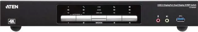 Alt view image 7 of 13 - 2 Port USB3.0 4K DisplayPort Dual Display KVMP