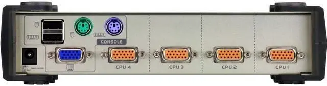 Alt view image 8 of 10 - ATEN CS84U CubiQ 4-Port PS/2-USB VGA KVM Switch