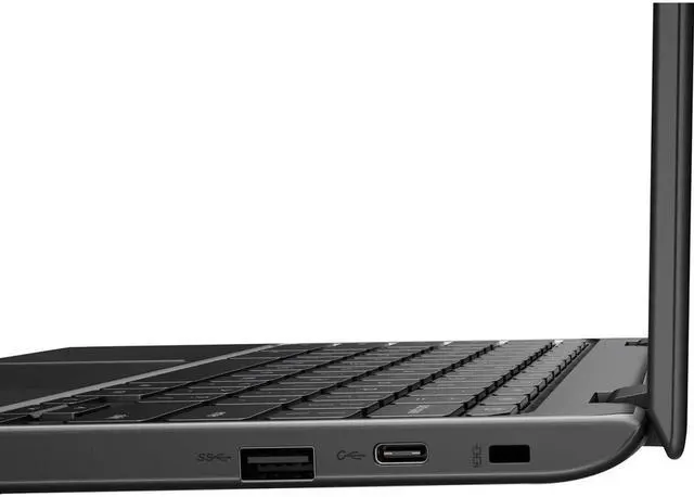 Alt view image 7 of 20 - Lenovo 100e Chromebook 2nd Gen 81MA002BUS 11.6" Chromebook - HD - 1366 x 768 - Intel Celeron N4020 Dual-core (2 Core) 1.10 GHz - 4 GB RAM - 32 GB Flash Memory - Gray - Chrome OS - Intel UHD Graph