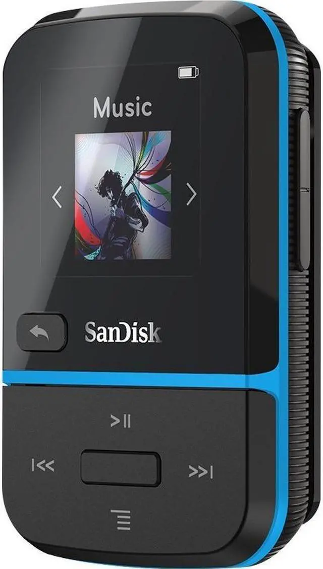 Alt view image 7 of 20 - SanDisk Clip Sport Go 32 GB Flash MP3 Player - Blue