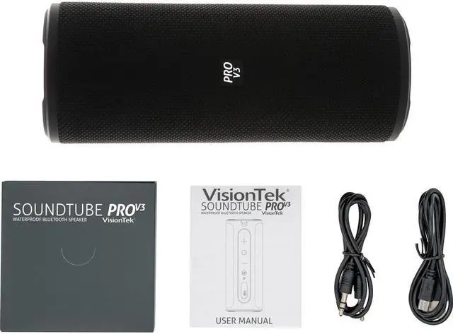 Alt view image 8 of 20 - VisionTek SoundTube Pro V3 Portable Bluetooth Sound Bar Speaker 901454